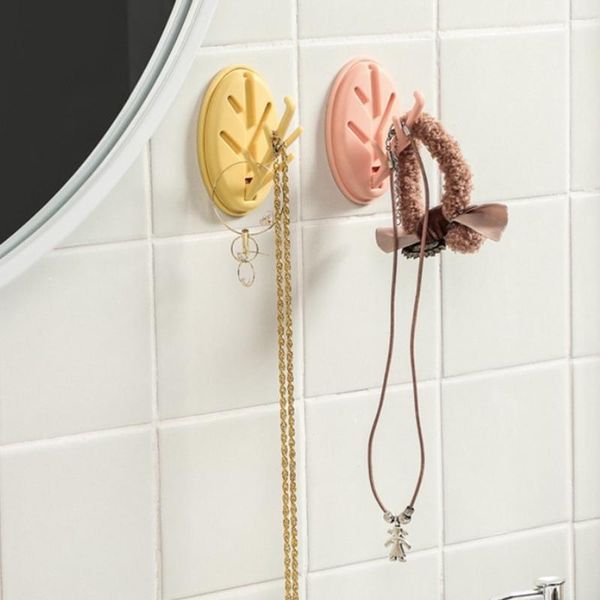 

2pcs/set hook hanger home organizer foldable wall bathroom kitchen nordic hole jewelry hooks branch clothes sticky holder & rails
