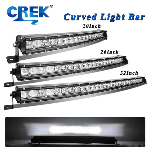 

working light crek single row 12v 24v led bar 11 21 26 32inch flood spot combo work for truck offroad auto atv 4x4 accessories