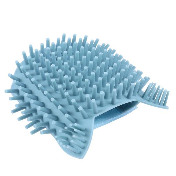 

silicone pet corner groomer self scratching rubbing brush grooming cat toys