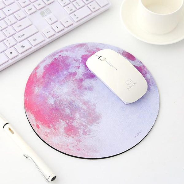 

mouse pads & wrist rests planet series mat non-slip beautiful round kawayi pad with style earth / mars mercury jupiter rainbow lovely