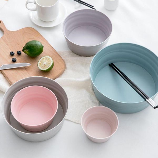 

salads bowls tableware 5pcs household bowl melange melamine set unbreakable multicolor home kitchen products