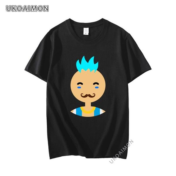 

men's t-shirts birthday day unusual funny cartoon image funky round neck tees youth slim fit 3d printed t-shirt, White;black