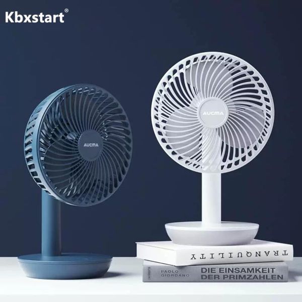 

electric fans kbxstart usb charging mini deskfan adjustable angel silent 4000mah battery capacity air cooler for dormitory office
