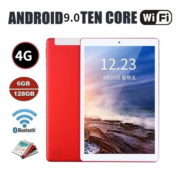 

tablet pc 2022 wifi 1280*800 ips screen 10.1 inch ten core 6g+128gb android 9.0 dual sim camera rear 5.0.0mp