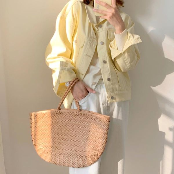 

women's jackets stylish cotton denim jacket female 2021 spring single breasted pockets outwears yellow coats jean for woman, Black;brown