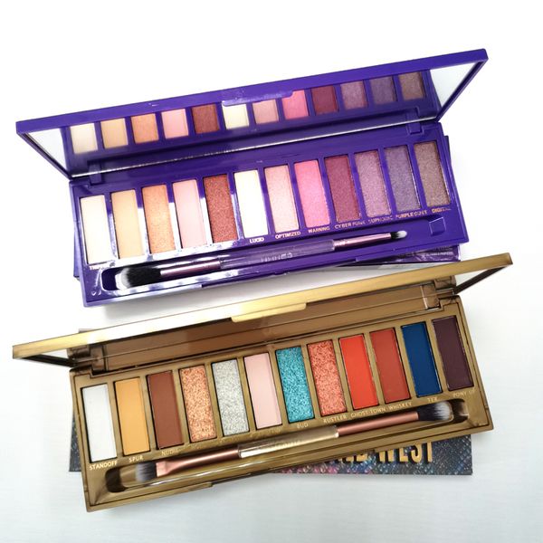 Makeup Eye Shadow Wide West 12 Цветов Теней для век с кистью Ultravioet Palette Matte Shimmer Palettes Cosmetic DHL