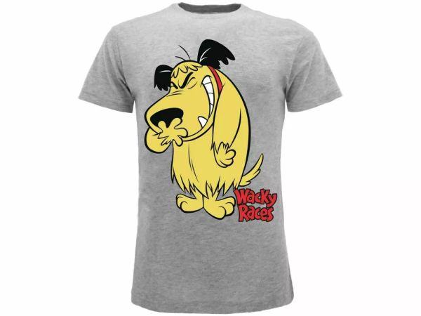 

T shirt MUTTLEY Wacky Racers Mesh Shirt Man Boy Original, White;black