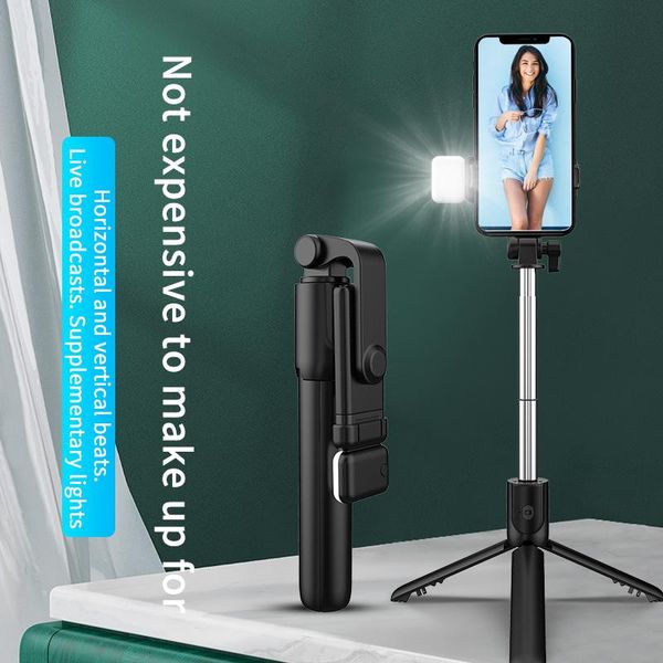 

selfie monopods 4 in1 wireless bluetooth stick foldable handheld monopod expandable tripod with led light remote shutter for smartphones