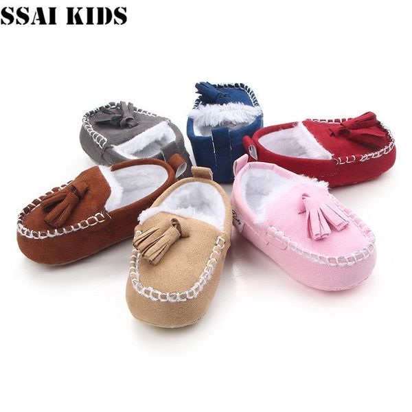 

first walkers ssai kids baby girl shoes moccasins booties born for infants girls winter warm