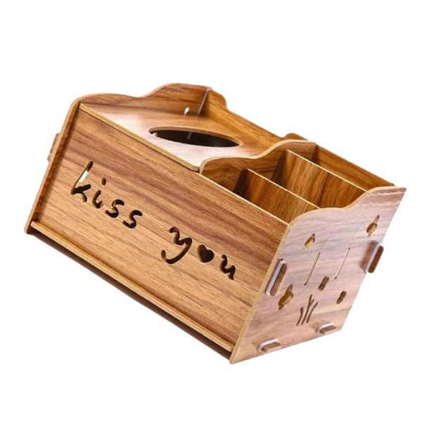 

tissue boxes & napkins wooden box multipurpose holder pen container sundries deskorganizer for living room bedroom