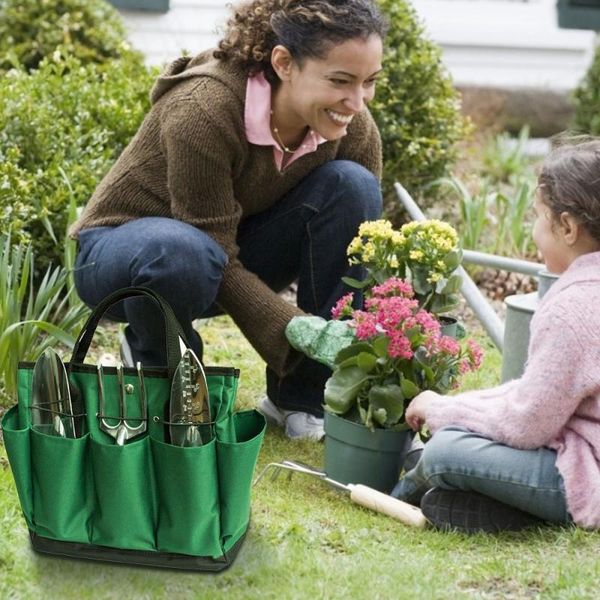 

planters & pots garden tool bag handbag large organizer carrier gardening storage with inside and outside pockets