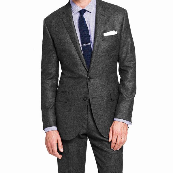 

men's suits & blazers dark gray nailhead men custom made new designer suit fashion tailor wedding for with patterns, White;black