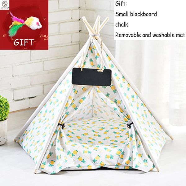 

kennels & pens pet tent house cat bed kitten dog teepee outdoor portable cave with mat puppy indoor canvas