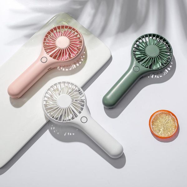 

electric fans portable mini handheld fan usb charging student dormitory desksmall led colorful lights home office silent cooling