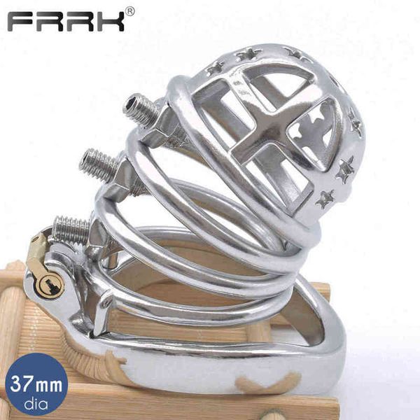 Устройство NXY Chastity Rings FRRK Metal Spiked Cage Cage Spines для Adutls 18 мужской пенис мужской BDSM фетиш секс-игрушки секс-бондаж ремень гей 1210