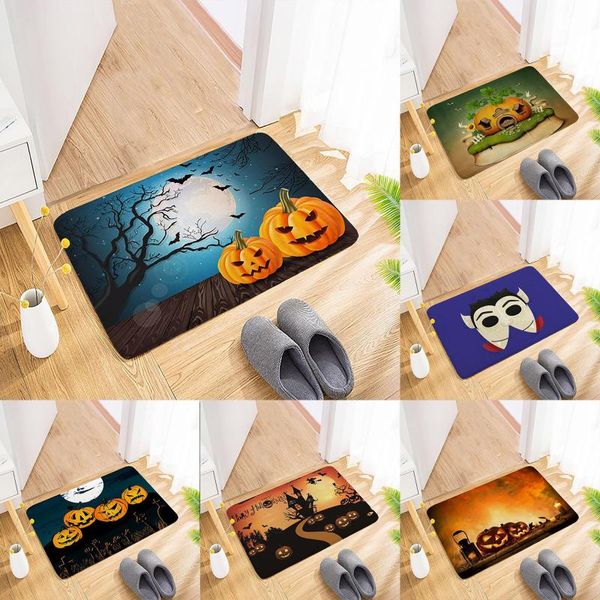 

carpets halloween doormat flannel printing, carpet door decorations mat