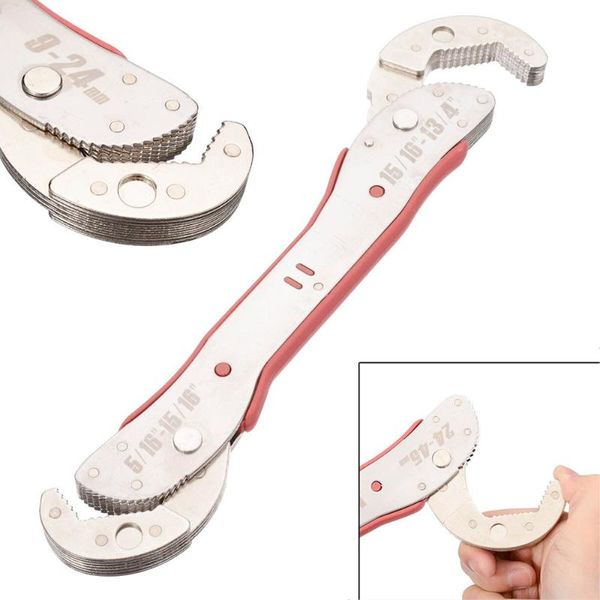 

hand tools pipe wrench set 9-45mm adjustable tool spanner multi-function universal kit