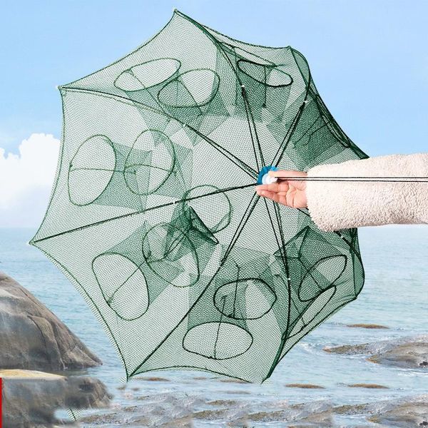 

fishing accessories fully automatic foldable net hole fish trap magnetic release crab outdoor netting tackle tools