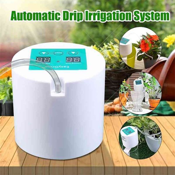 Dispositivo di irrigazione automatico Dispositivo di irrigazione Strumento di irrigazione a goccia Pompa dell'acqua Sistema di timer per piante grasse 210809