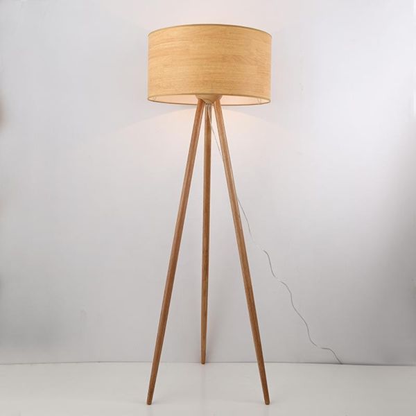 

floor lamps nordic lamp modern solid wood tripod for living room bedroom study decor light home lighting e27 standing