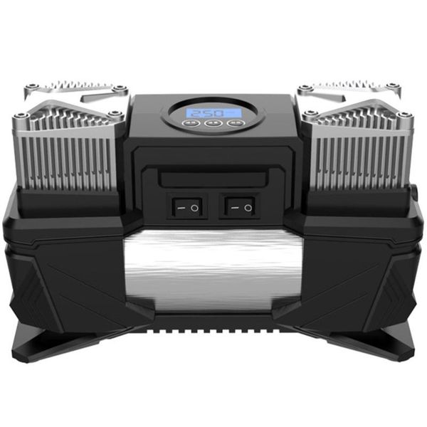 

car organizer 12v automobile tire vehicle digital display inflator pump portable