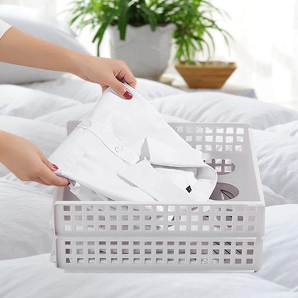 

storage bags detachable wardrobe organizer clothes basket multi-layer stackable shelf organizers organizadores zakjes cricut