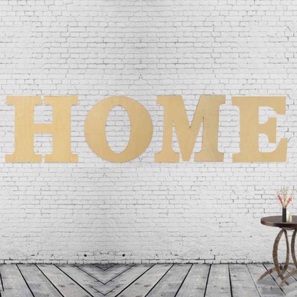 

novelty items 3d wooden letters ornaments decorative home decoration crafts unpainted wood board suitable for diy painting dyeing