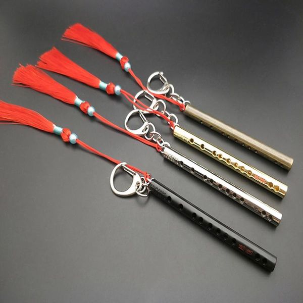

keychains dao zu shi flute keychain metal tassel chen qing ling wei wu xian, Silver