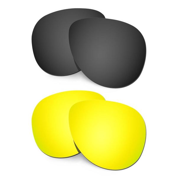 

sunglasses hkuco polarized replacement lenses for elmont m black/gold 2 pairs, White;black