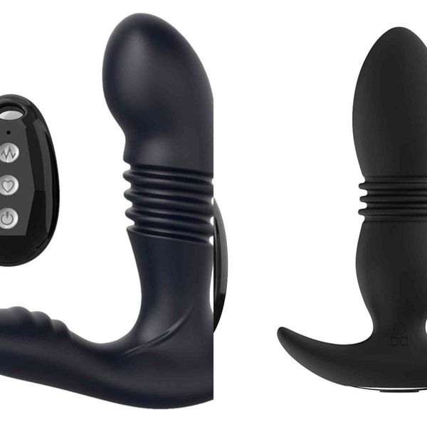NXY vibratori telecomando spinta anale per uomo massaggiatore prostatico dildo telescopico massaggio vaginale buttplug 1120