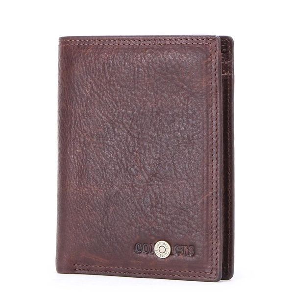 

wallets men's wallet vintage leather multi-function, Red;black