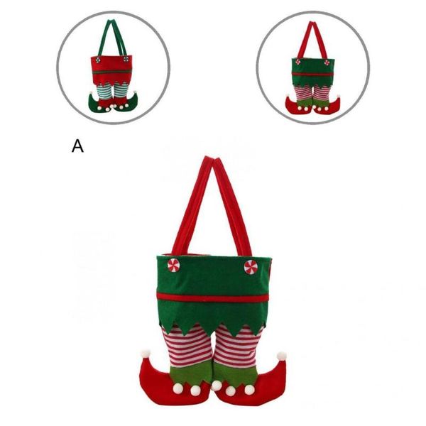 

gift wrap cute christmas santa pants elf boots bag goodie bags 2 styles no odor