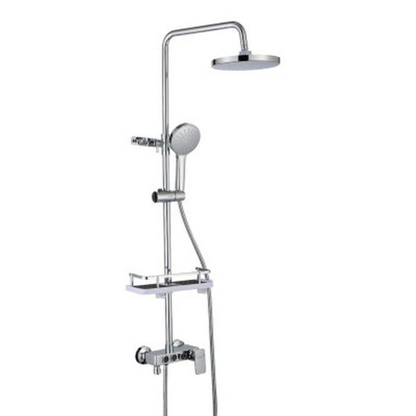 

bathroom faucet matte silver rain shower wall-mounted bathtub sets