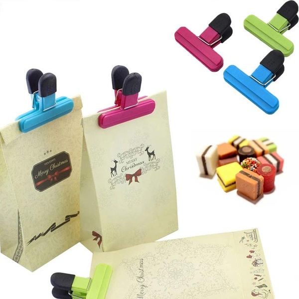 

plastic sealing bag clip fresh moisture-proof snack storage seal clips letter paper po file kitchen gadgets
