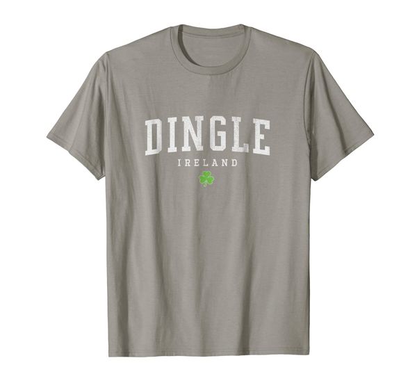 

dingle, kerry ireland clover shirt - men, women's shamrock t, White;black