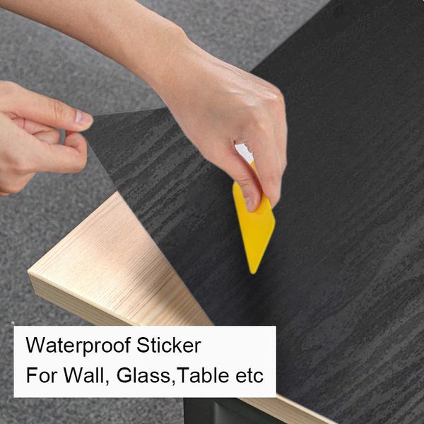 

window stickers waterproof thickening 3d wood wallpaper self adhesive wall living room kitchen cabinet furniture decor home improvement