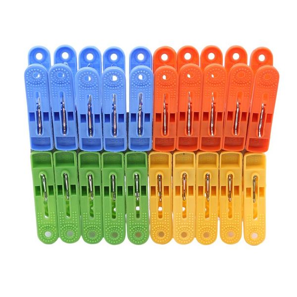 

clothing & wardrobe storage 20pcs / pack plastic clothespins laundry hanging pins clips household socks underwear drying rack holder 4colors