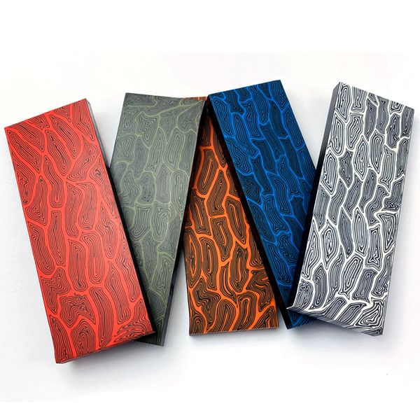 

2021 new stye g10 knife hande materia diy hande composite materia damascus pattern g-10 too patch materia 130x43x8mm