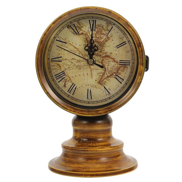

wall clocks 1pc artistic retro living room clock ornament double-sided mute