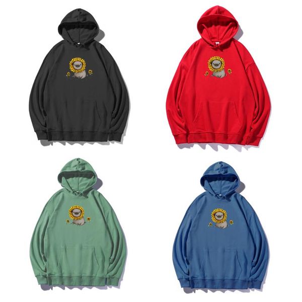 

women's hoodies & sweatshirts oversized cartoon animal lion men womens autumn harajuku thin loose pullovers drawstring couple korean st, Black