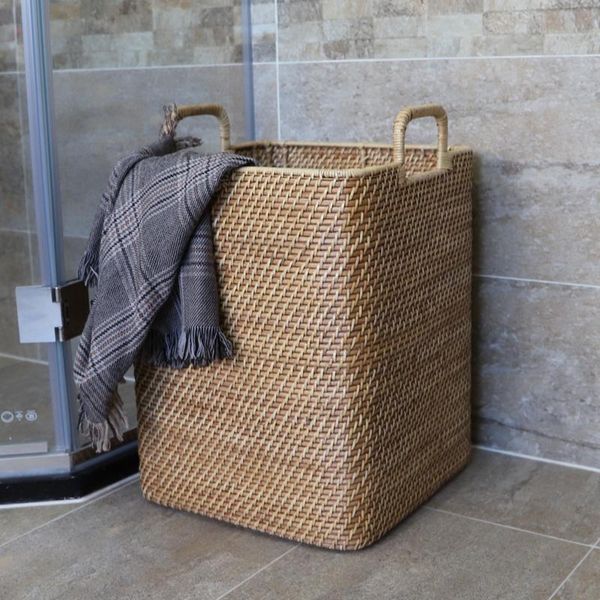 

american storage basket rattan dirty clothes laundry clothing baskets