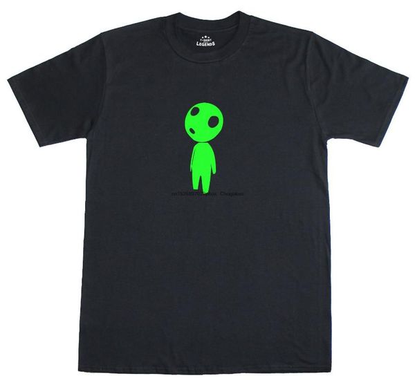 

men's t-shirts glow in the dark kodama tree spirit mens regular fit cotton black t-shirt, White;black