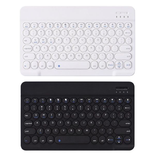 

keyboards ultra-thin portable rechargeable wireless bluetooth keyboard with round keycap for 9/10 inch smart tablet
