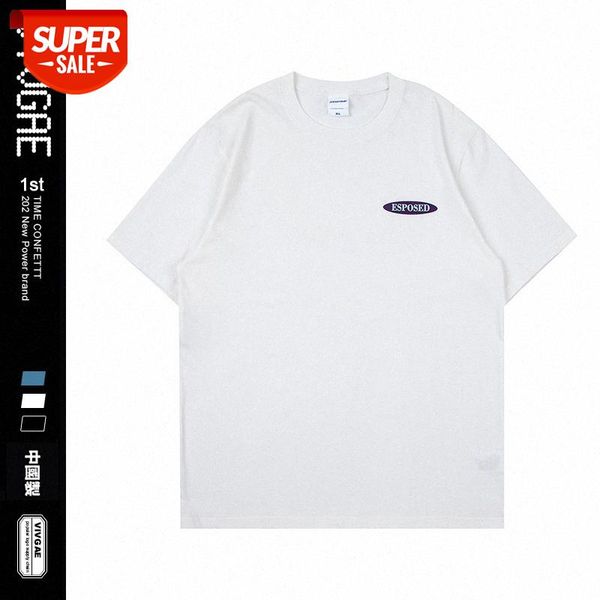 

vivgae letter printed t-shirt men and women loose couple students oversize casual short sleeves #ui8o, White;black