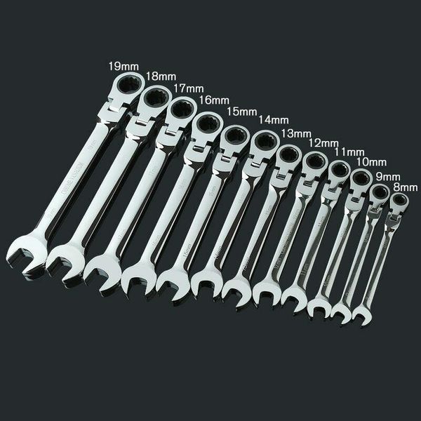 

hand tools 1pc 8-30mm activities ratchet torque gears flexible wrenches bike spanner tool dual-purpose wrench repair