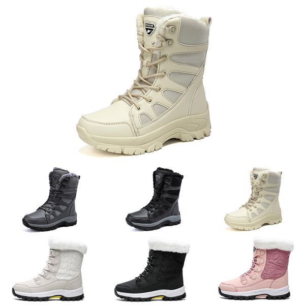 Mais novos botas de inverno homens sapatos Mulheres Outdoor neve aquecer bota de pelúcia moda respirável mens instrui sneakers 36-46