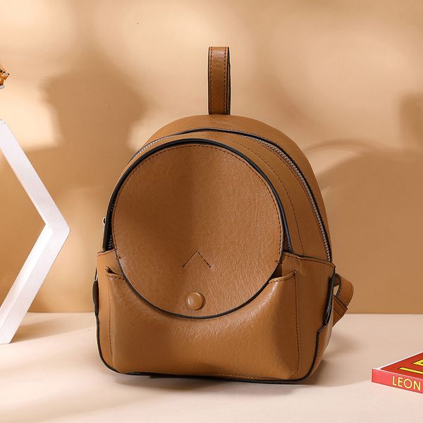 

2021 leisure mini small fashion women's leather backpack