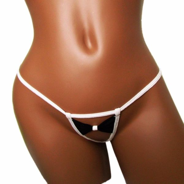 

women's panties butterfly brazilian mini micro bikini thong g-string exotic bow panty underwear low rise tbacknv0011, Black;pink