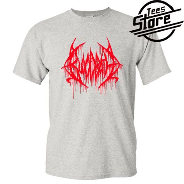

new bloodbath band logo men's grey t-shirt size s-3xl, White;black