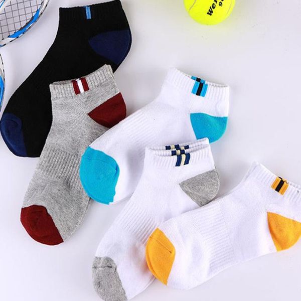 

men's socks 10 pairs spring summer cotton boat mesh breathable short ankle casual sports male sokken gift, Black